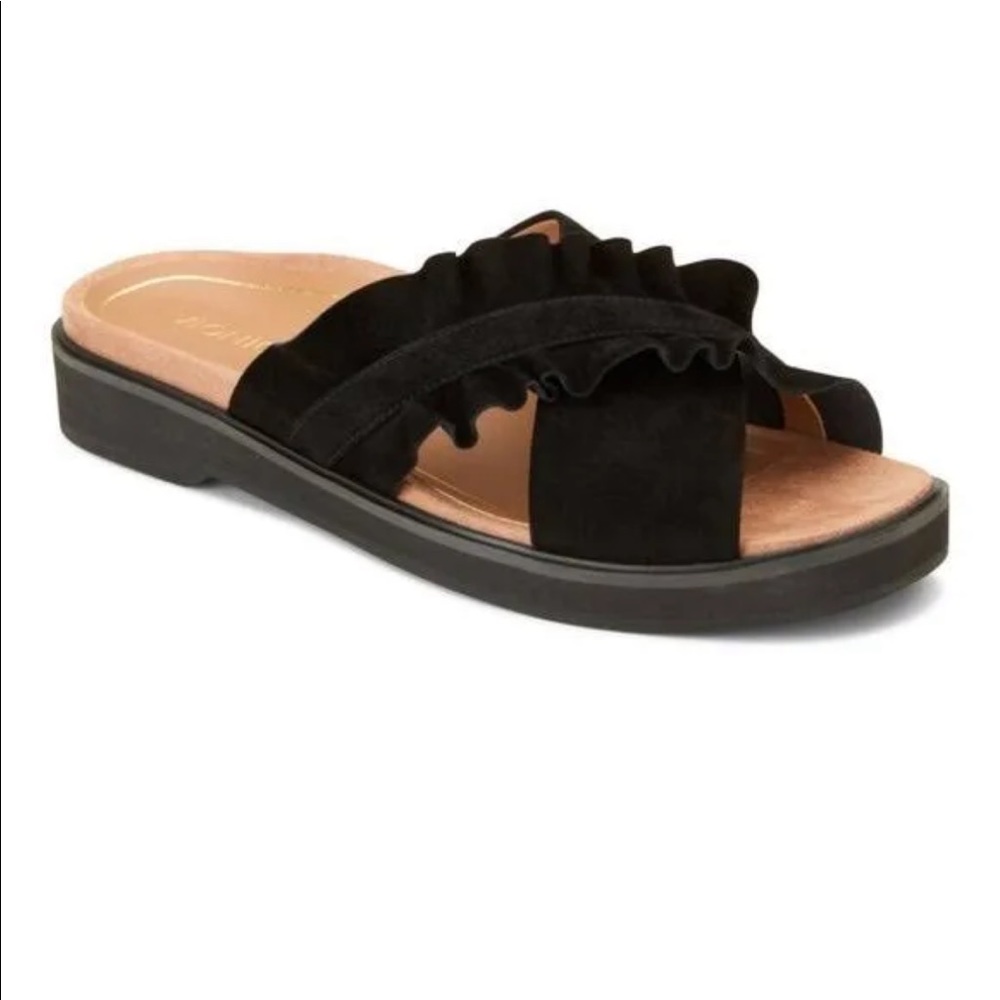 Vionic New In Box Womens Leila Azalea Slide Sandal Black 7.5 M NIB
